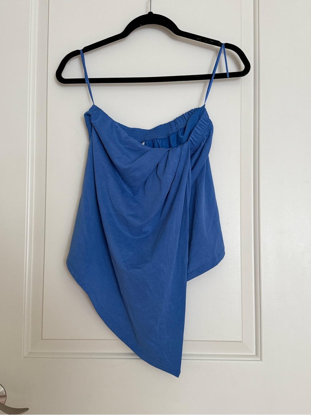 Anthropologie Periwinkle Blue Asymmetric Mini Skirt